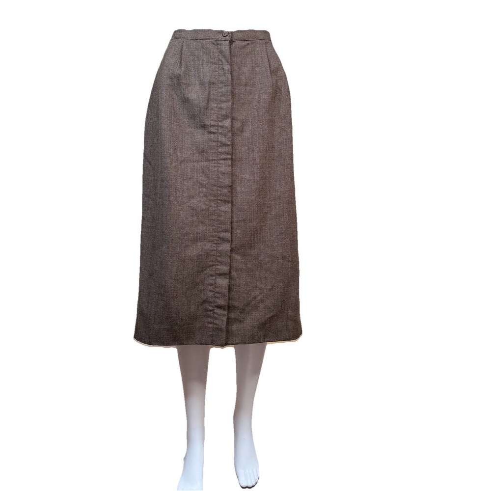 Giorgio Sant Angelo Vintage Straight Womens Skirt 100% Pure Merino Wool‎ Sz 12